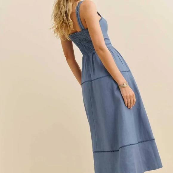 the drop linen dress The Shirt - The Drop Waist Shirt Dress in White, Women's Size XXL